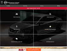 Tablet Screenshot of momentumnissan.com